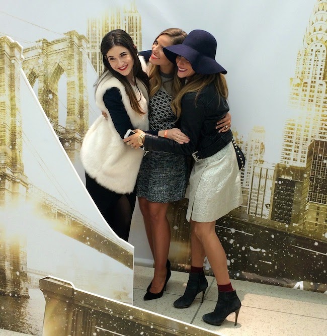 me, Julia Engel from Gal Meets Glam, and Eliana from Eishes Style