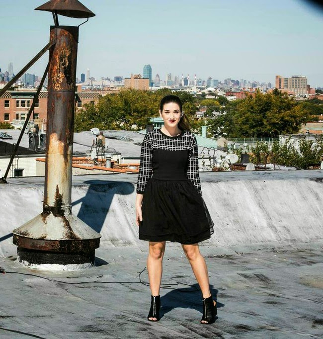 Strapless Black Dress Over Sweater - Louboutins and Love Fashion Blog by Esther Santer