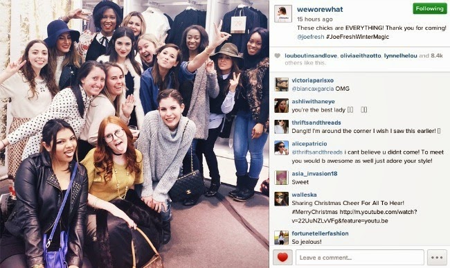 Our group shot that Danielle posted on her Instagram