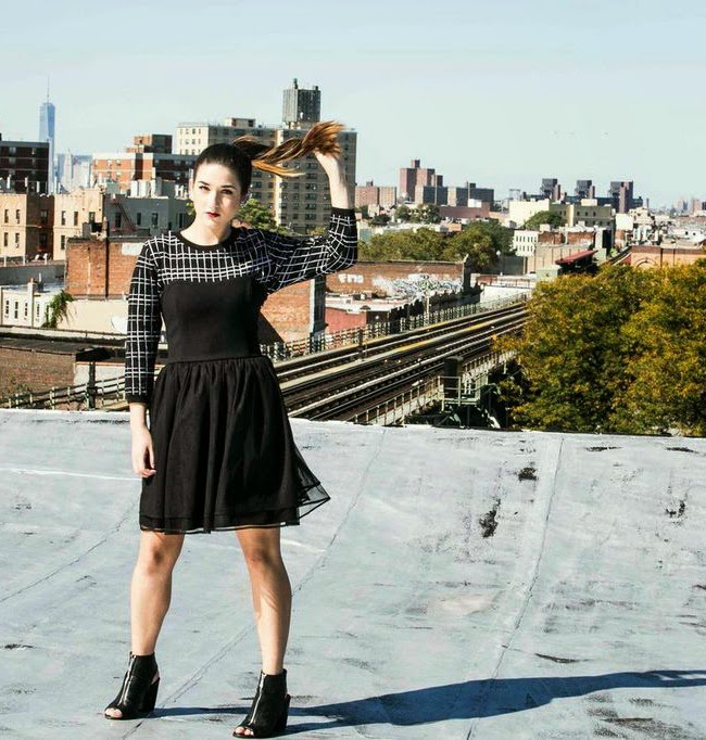 Strapless Black Dress Over Sweater - Louboutins and Love Fashion Blog by Esther Santer