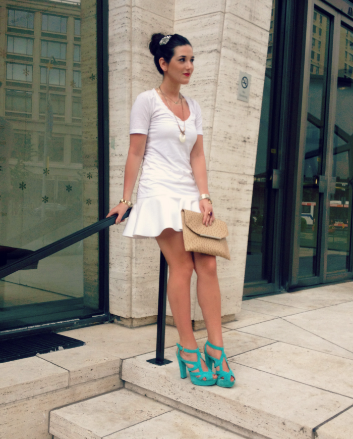 One Shoulder Top + Lace Up Heels - Welcome to Olivia Rink