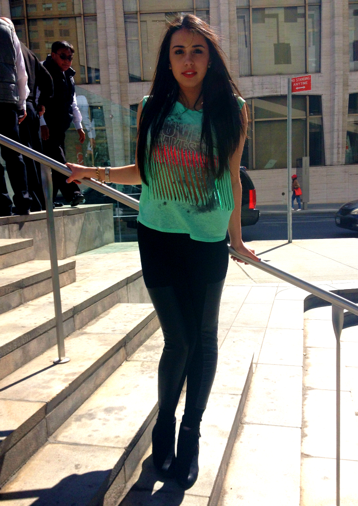 cutout+tee+over+pink+bandeau+louboutins+and+love+fashion+blog+personal+style+green+hair+jewelry+bracelet+necklace+eyes+lips+leggings+beautiful+pretty+model+new+york+NYC+lincoln+center+want+trends+summer+spring+2013+swag+booties+shoes+street+lifestyle.png