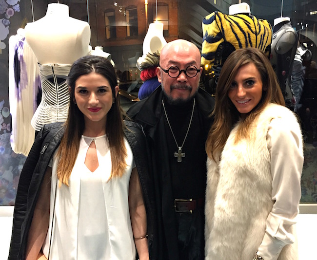 me, fashion designer Lie Sangbong, and Eliana
