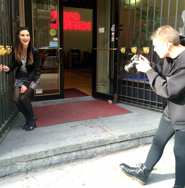 Sequin Skirt and Leather Jacket - Louboutins and Love Fashion Blog by Esther Santer