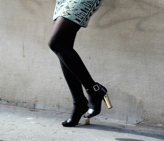 Sequin Skirt and Leather Jacket - Louboutins and Love Fashion Blog by Esther Santer