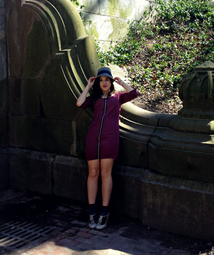 fedoras+and+zippers+louboutins+and+love+fashion+personal+style+blog+dress+red+maroon+silver+shoes+heels+gray+legs+hat+esther+santer+nyc+trend+summer+spring+2013+outfit+inspiration+model+photoshoot+photography+hair+glitter+socks+ruffles+central+park.png