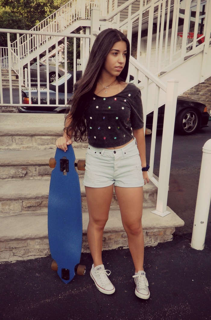 multi-colored+jeweled+top+louboutins+and+love+fashion+blog+style+sneakers+converse+jewelry+brunette+bracelet+model+beautiful+pretty+photoshoot+trends+sheer+colorful+outfit+ootd+beauty+women+inspiration+hair+ponytail+summer+spring+shoes+shorts+jean.jpg