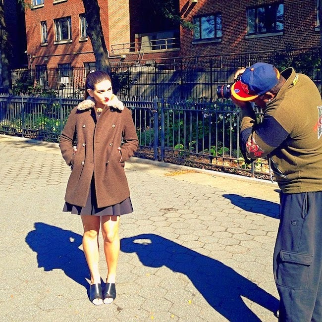 Fur Collared Coat - Louboutins and Love Fashion Blog by Esther Santer