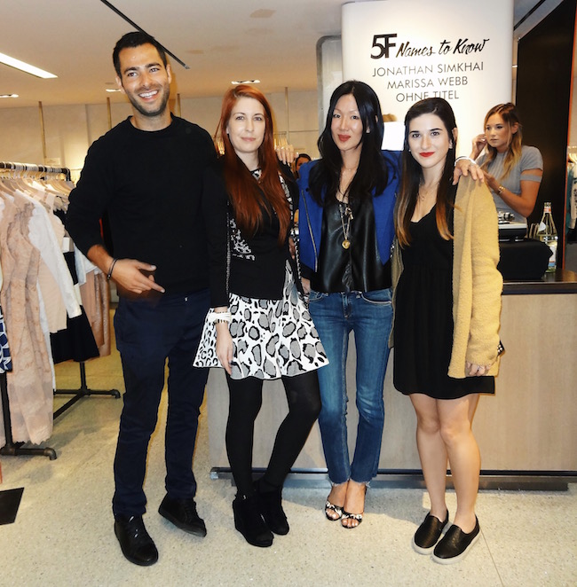 Fashion Designers Jonathan Simkhai, Ohne Titel, Marissa Webb, and me