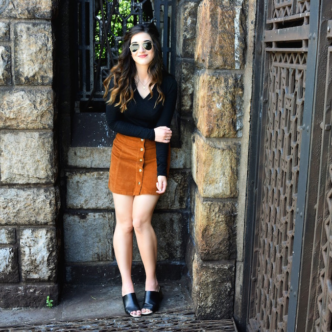 Ray-Ban+Aviators+And+Corduroy+Pret+A+Voir+Louboutins+&+Love+Fashion+Blog+Esther+Santer+blogger+NYC+Street+Style+Sunglasses+Summer+Outfit+OOTD+Shopping+Glasses+Clubmasters+Skirt+Topshop+Black+Shirt+Uniqlo+Zara+Mules+Girl+Women+Inspiration+Inspo+Shoes.jpg