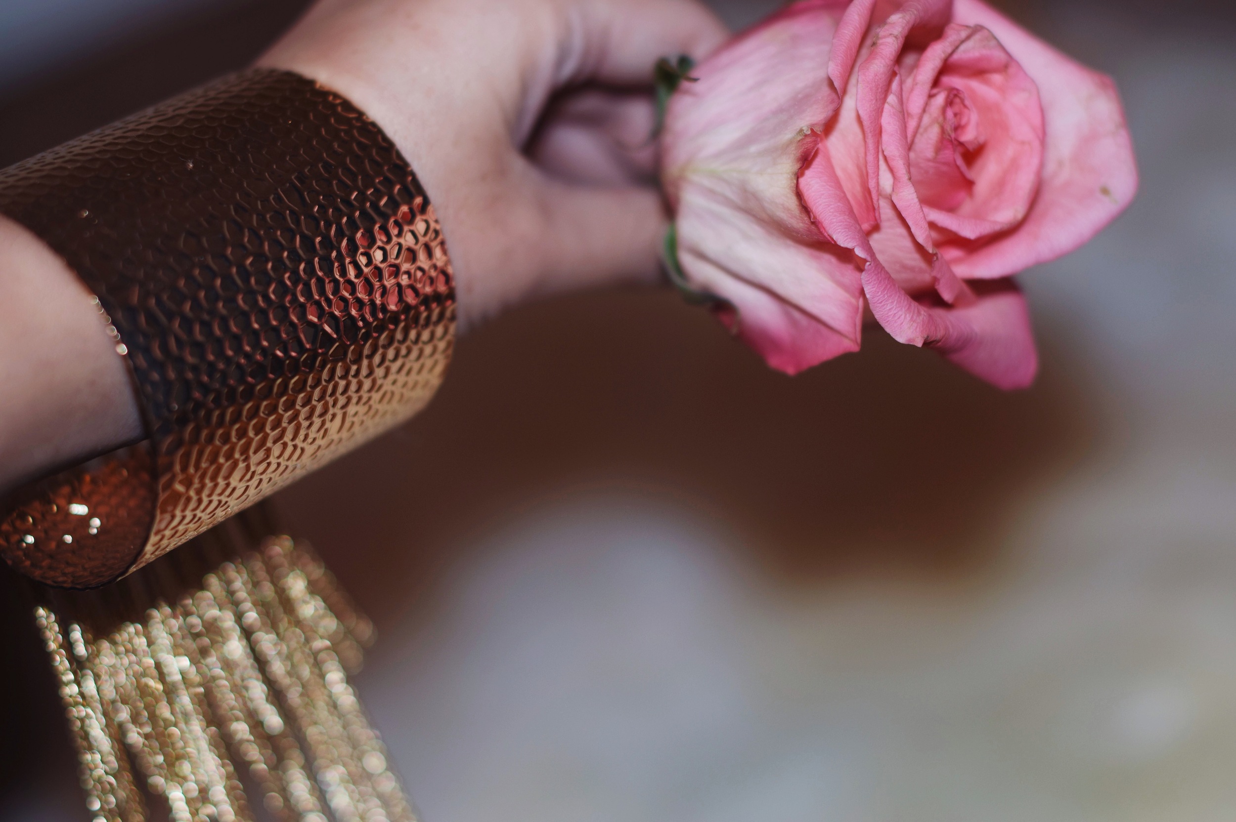 Pelle.NYC Gold Fringed Cuffs Giveaway Louboutins & Love Fashion Blog Esther Santer Street Style Blogger NYC Photoshoot Bracelets Topshop White Crop Top Button Front Corduroy Hair Brunette Model Girl Women Trendy Outfit OOTD Shop Look Inspiration Inspo.JPG