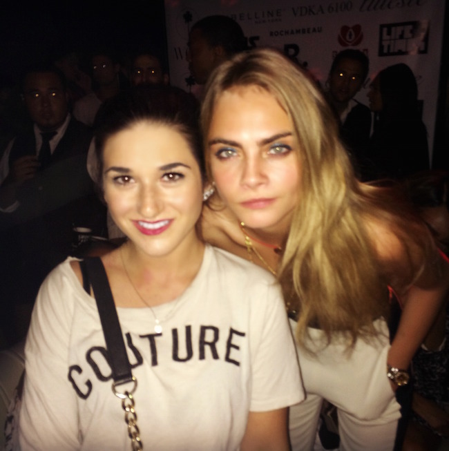 me and Cara Delevingne
