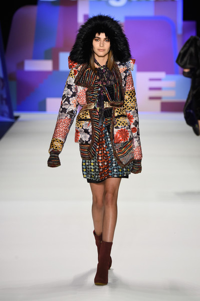 NYFW Desigual Fashion Show Fall:Winter 2016 Louboutins & Love Fashion Blog Esther Santer NYC Street Style Skirt Red Models Collection Hair Beauty Colorful Fun Patterns Inspo Press Event Coverage Photos Details Dress Jacket Beautiful Pretty Coat Trend.jpg