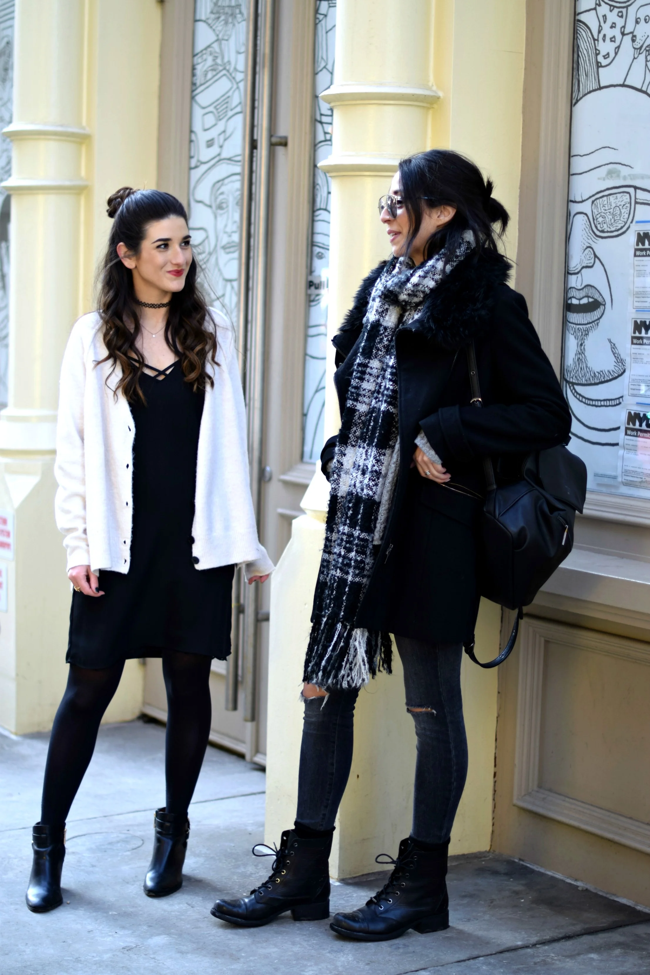 Black Lingerie Dress White Sweater What Happens At A Blogger