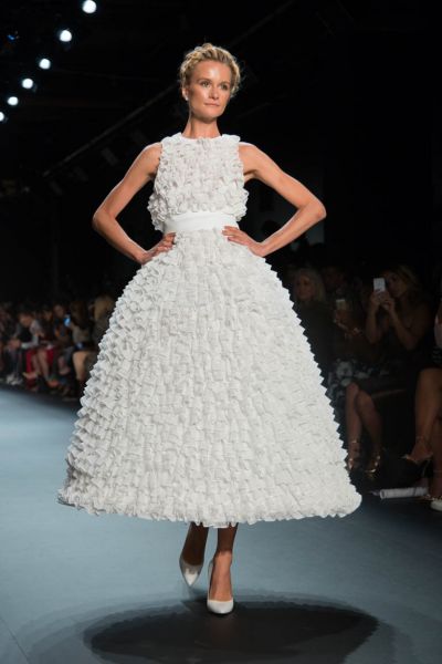 chanel white long sleeve dress