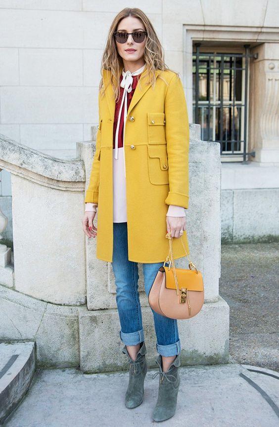 Louboutins & Love Fashion Blog Esther Santer Street Style Chic Fall Looks Cool Leather Brown Neutrals Hat Crossbody Bag Sunglasses Blonde Creame Zipper Women Lady Girl Cute Yellow Duster Coat.jpg
