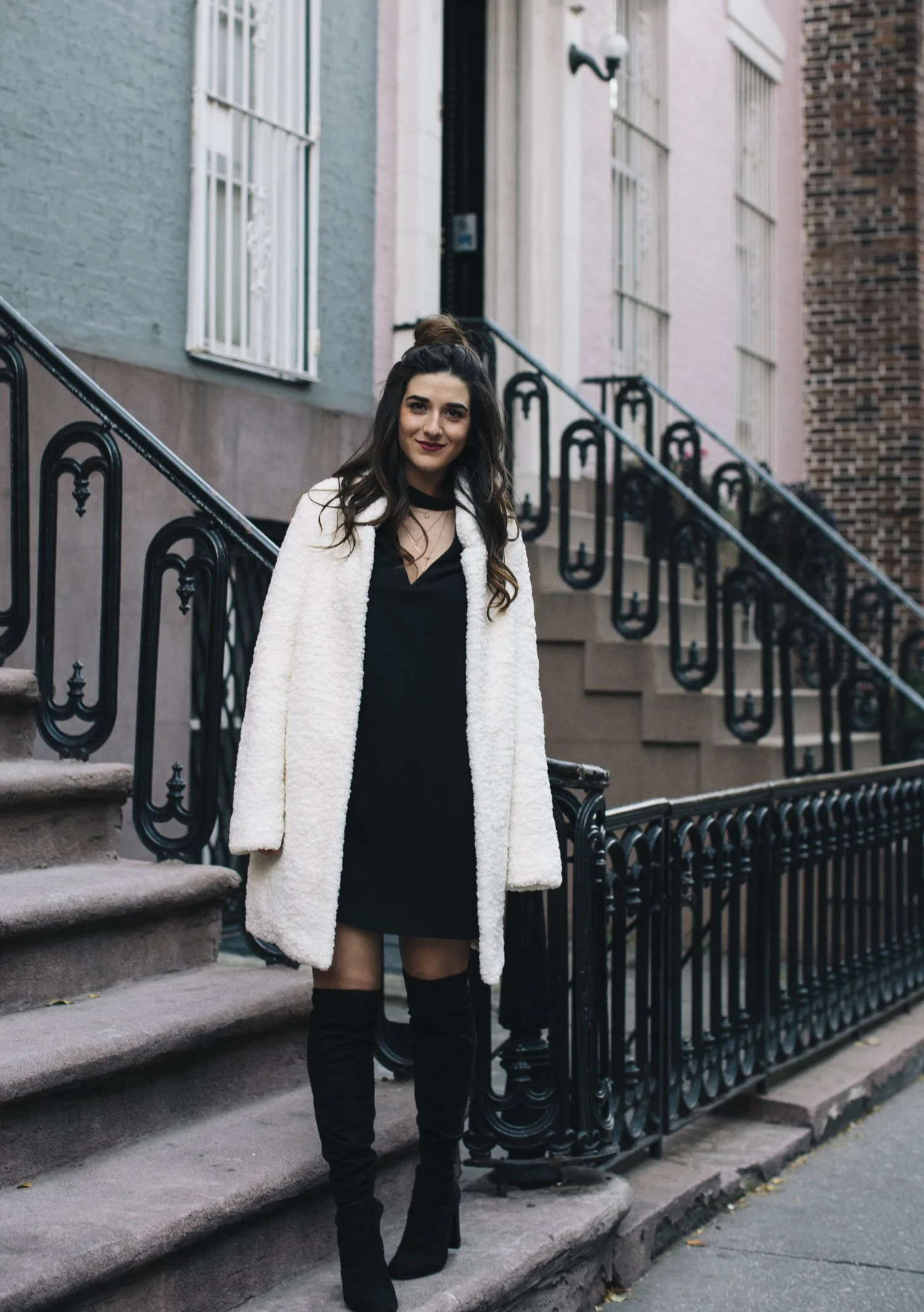 Teddy Bear Coat + OTK Boots // How To Avoid Blogger Depression