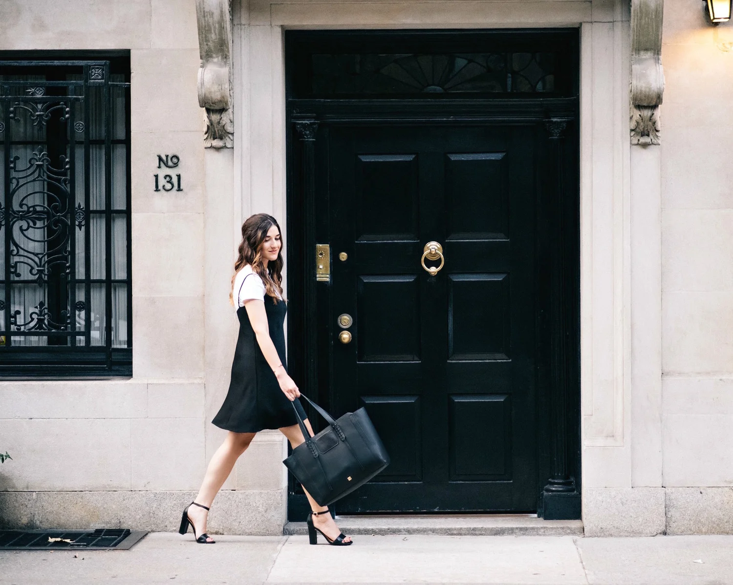 Black And White // Ivanka Trump Heels + Soho Tote