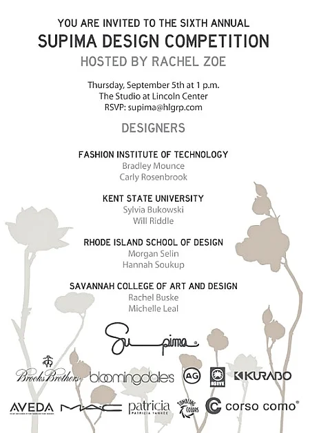 NYFW Supima Design Competition Fashion Show Hosted By Rachel Zoe