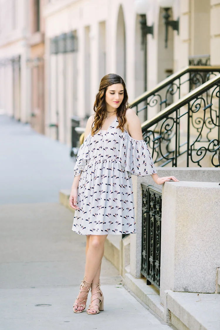 Cold Shoulder Robbie Dress // Rebecca Minkoff