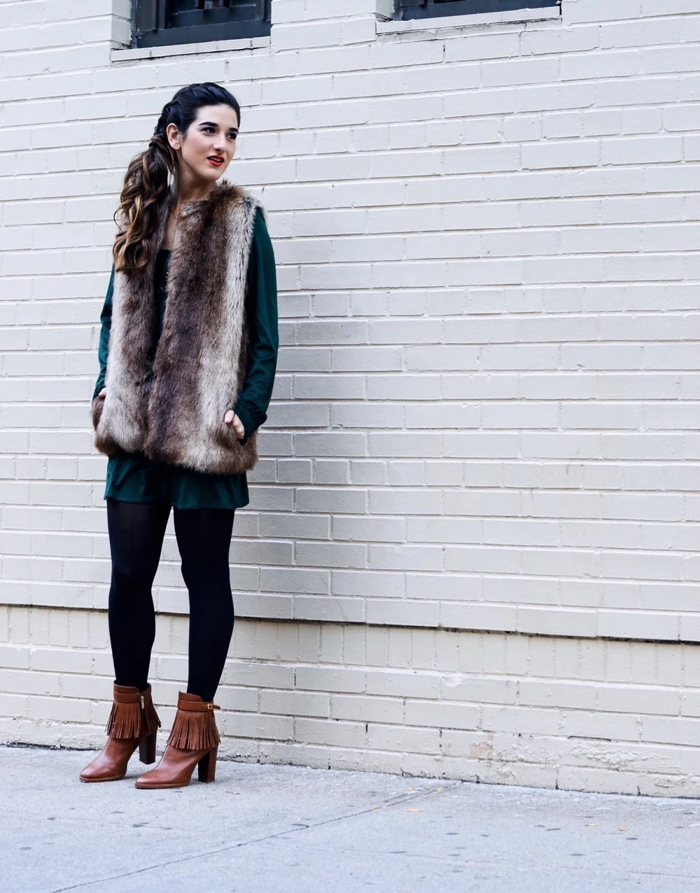 Suede Eyelet Dress // Trscool  Esther Santer