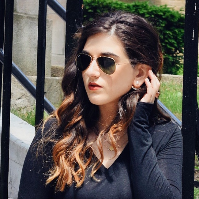 Gold Pearl Ear Jackets // Bitz of Glitz