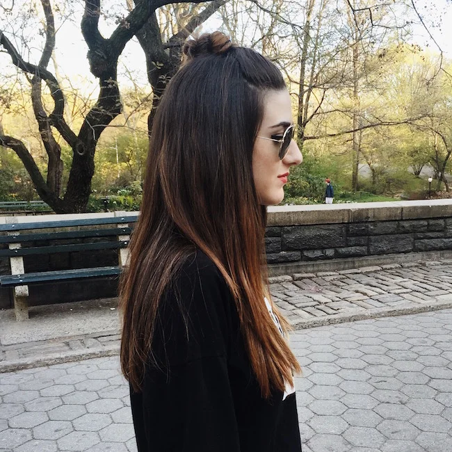 Topknot + Aviators