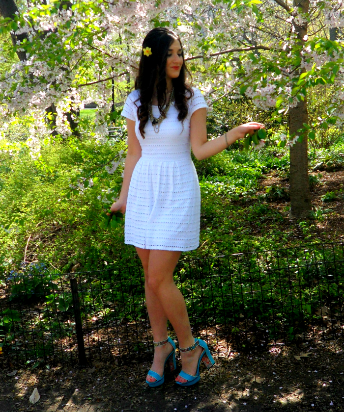 White Eyelet Dress