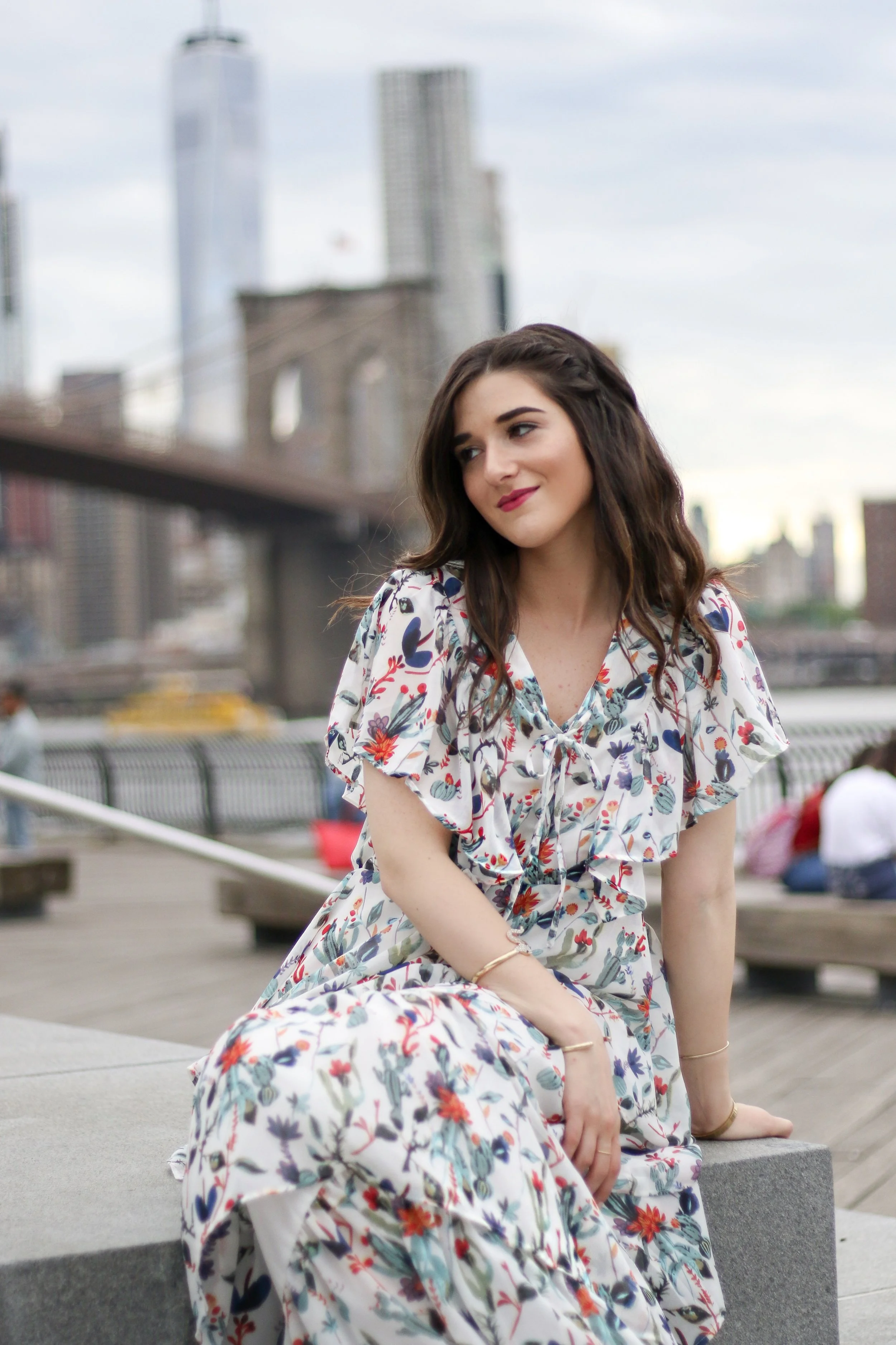 Ruffle Floral Maxi Dress // Why You Should Trust Me
