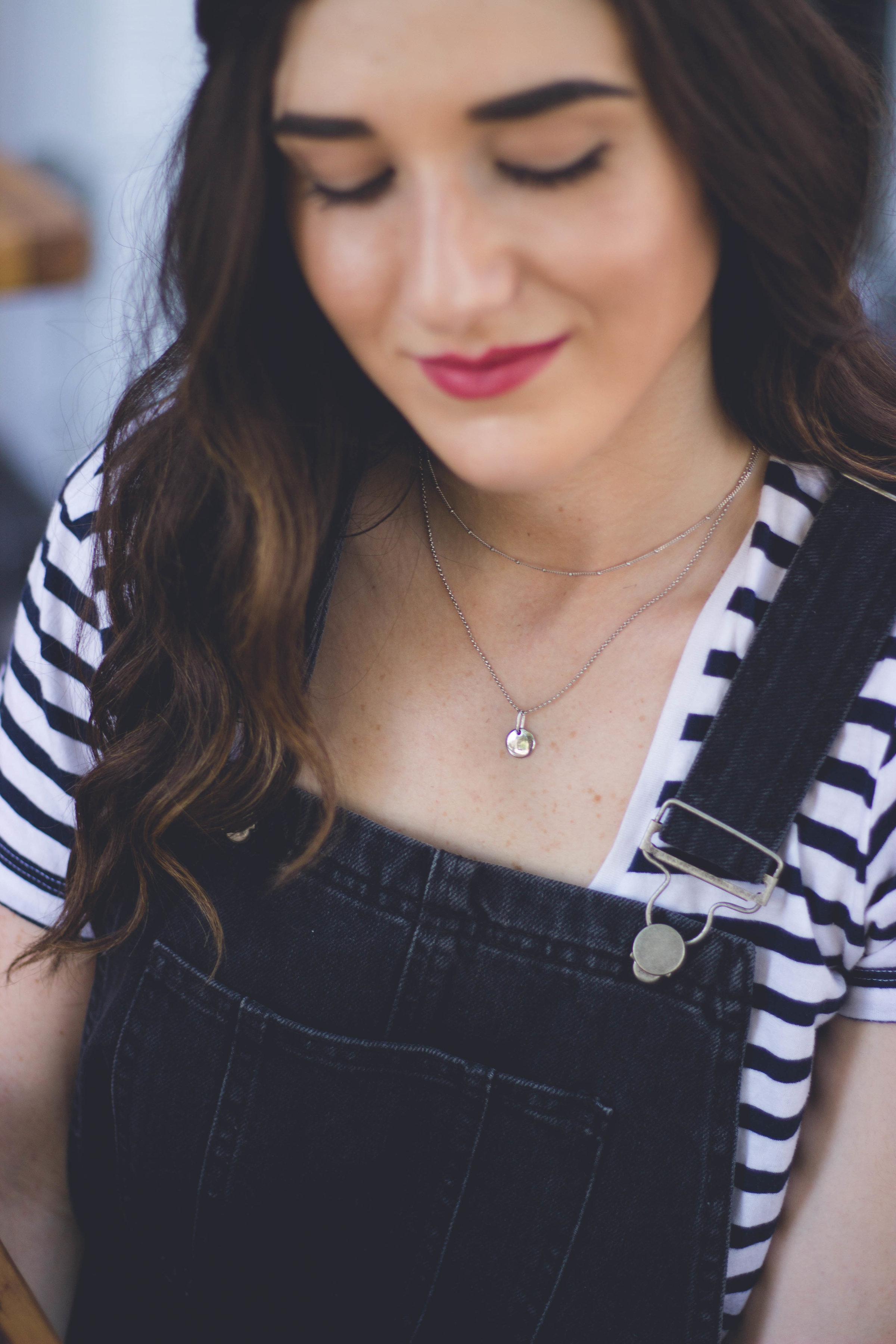 Dress Overalls Striped Tee The Creepiest Messages I've Received As A Blogger Esther Santer Fashion Blog NYC Street Style Blogger Outfit OOTD Trendy ASOS Photoshoot Sandals Girl Women New York City Model Pretty  Silver Necklace Mejuri Shoes Accessories.jpg