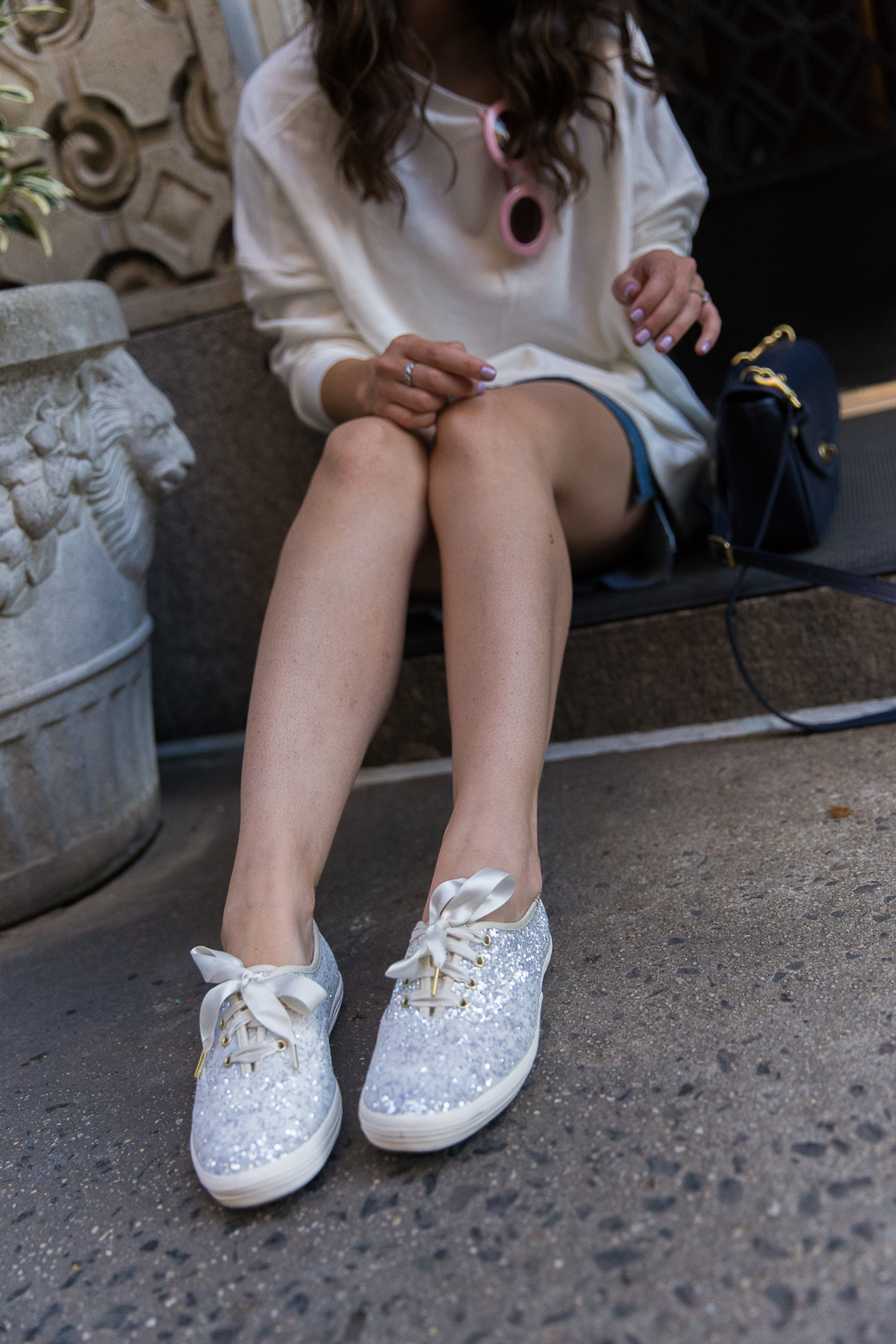 keds cream glitter