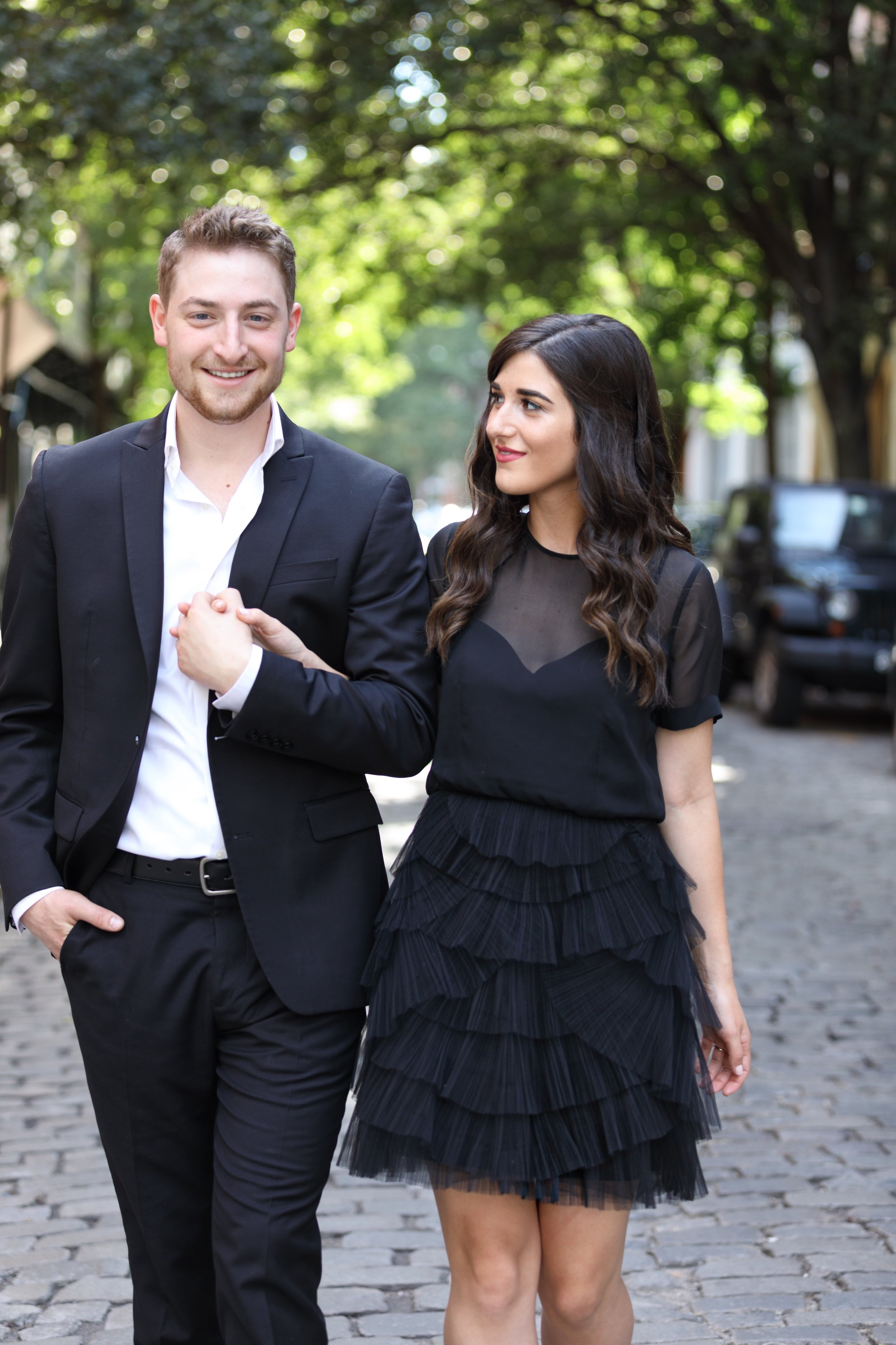 Why We Decided To Get Married On September 11 Esther Santer Fashion Blog NYC Street Style Blogger Outfits OOTD Trendy Engagement Shoot Photoshoot Lilian Haidar Photography Wedding Season Date Shoes Dress Suit Fancy Formal Happy Smile Heels  Hair Girl.JPG