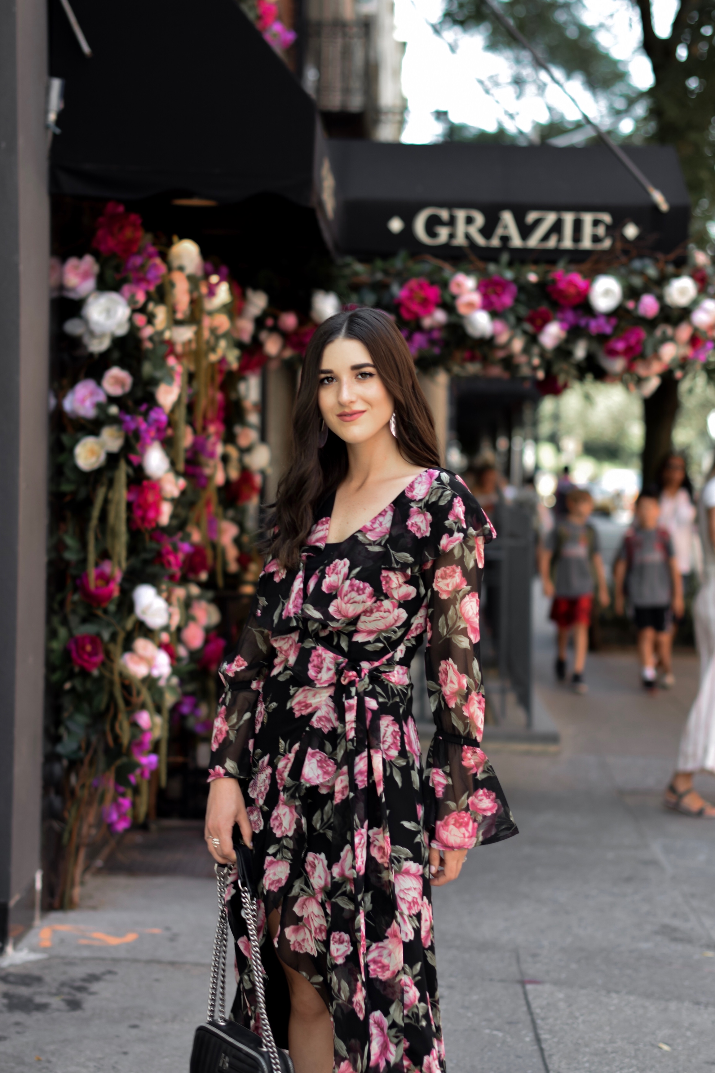 Why I'll Be Sitting Out My 11th Season Of NYFW Floral Maxi Wrap Dress Esther Santer Fashion Blog NYC Street Style Blogger Outfit OOTD Trendy ASOS Vince Camuto Black Braided Sandals Summer Look Floral Backdrop  New York City Upper East Side Photoshoot.jpg