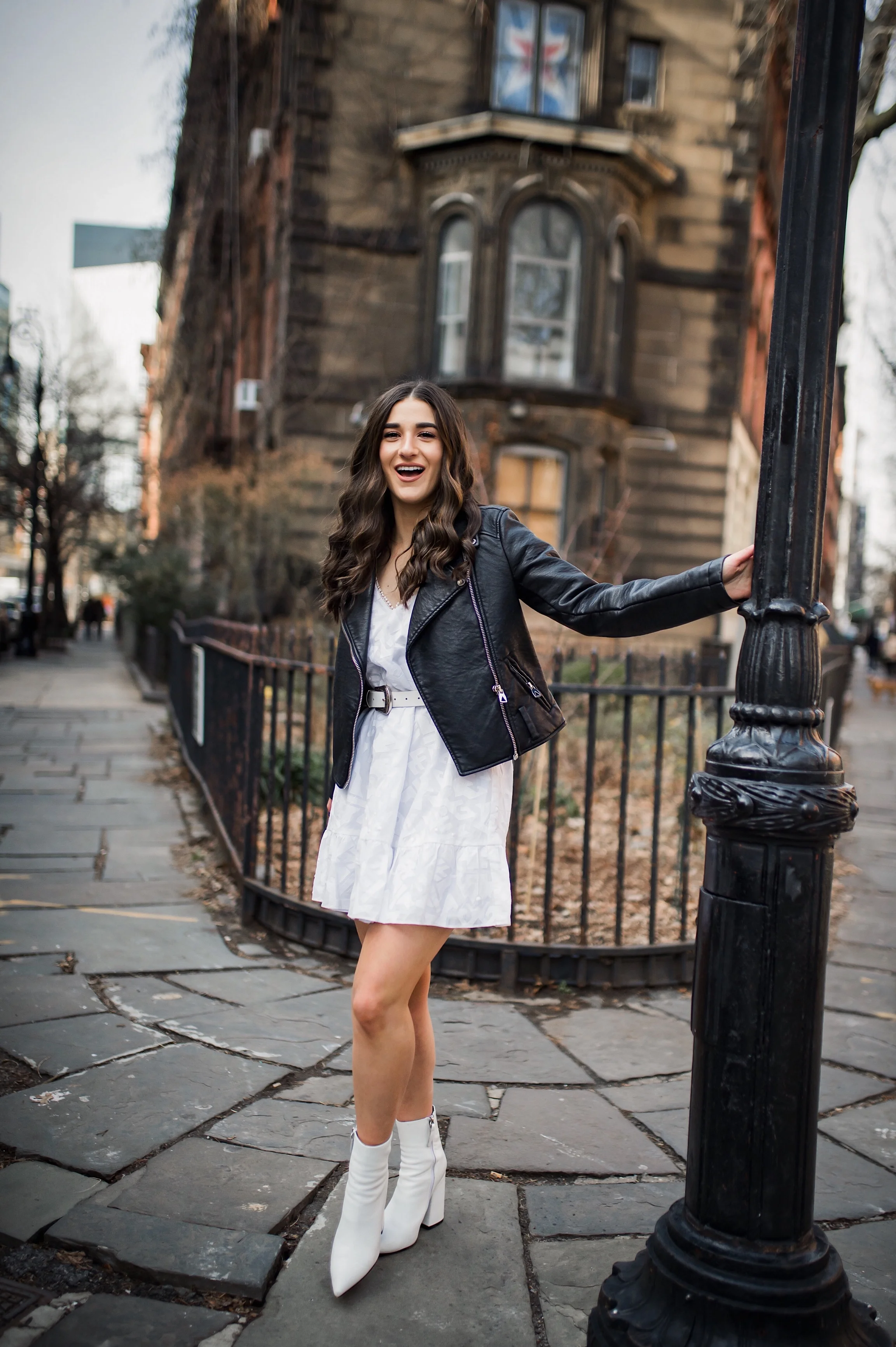 5 Things I Wish Brands Knew // White Dress + Leather Jacket  Esther Santer
