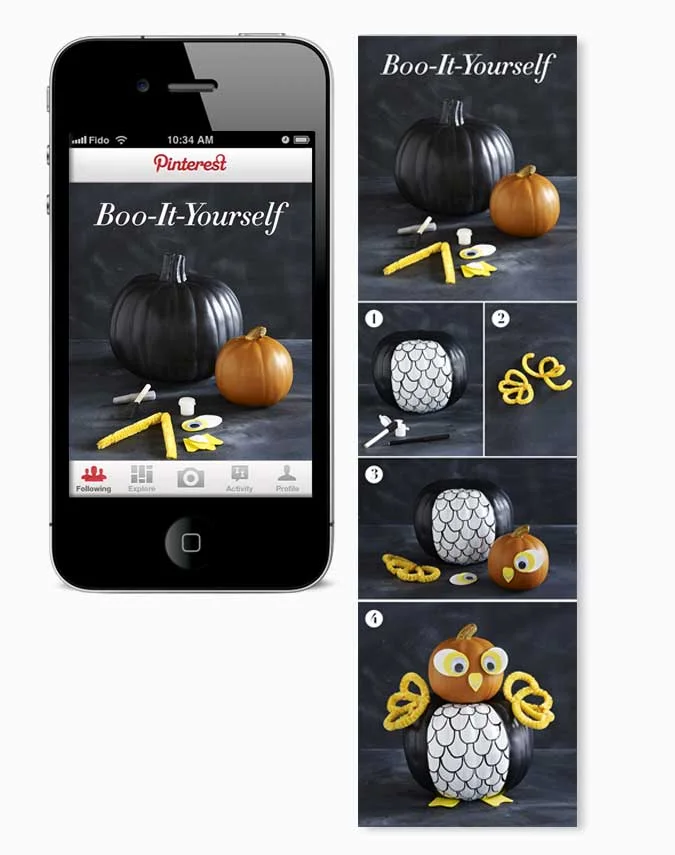   Boo-It-Yourself:&nbsp;  A twist on Pinterest's classic DIY for Halloween.  