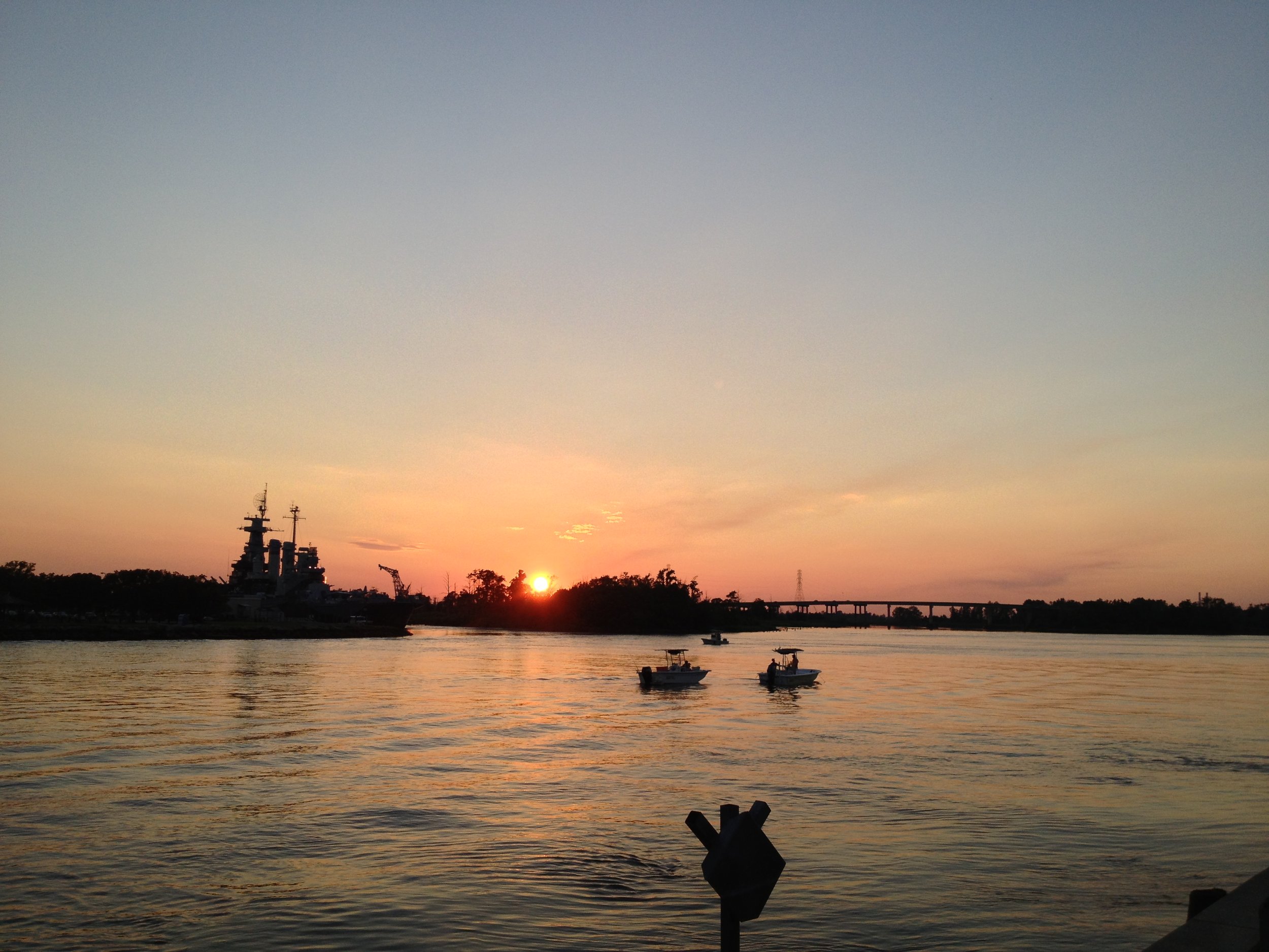 605 Dock St Wilmington NC-print-056-56-Battleship NC at Sunset-3264x2448-300dpi.jpg