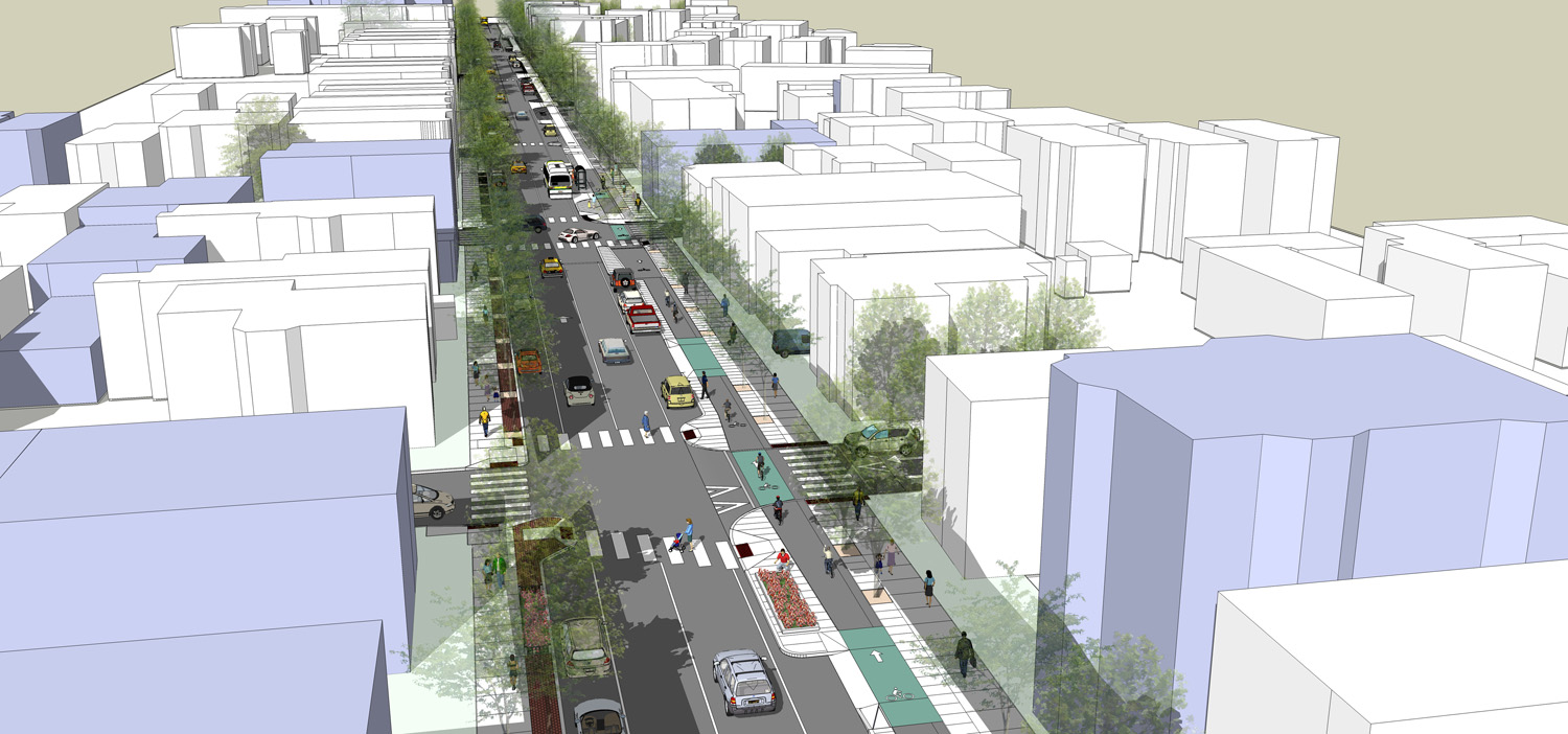 Western Avenue Complete Streets Bird’s Eye View