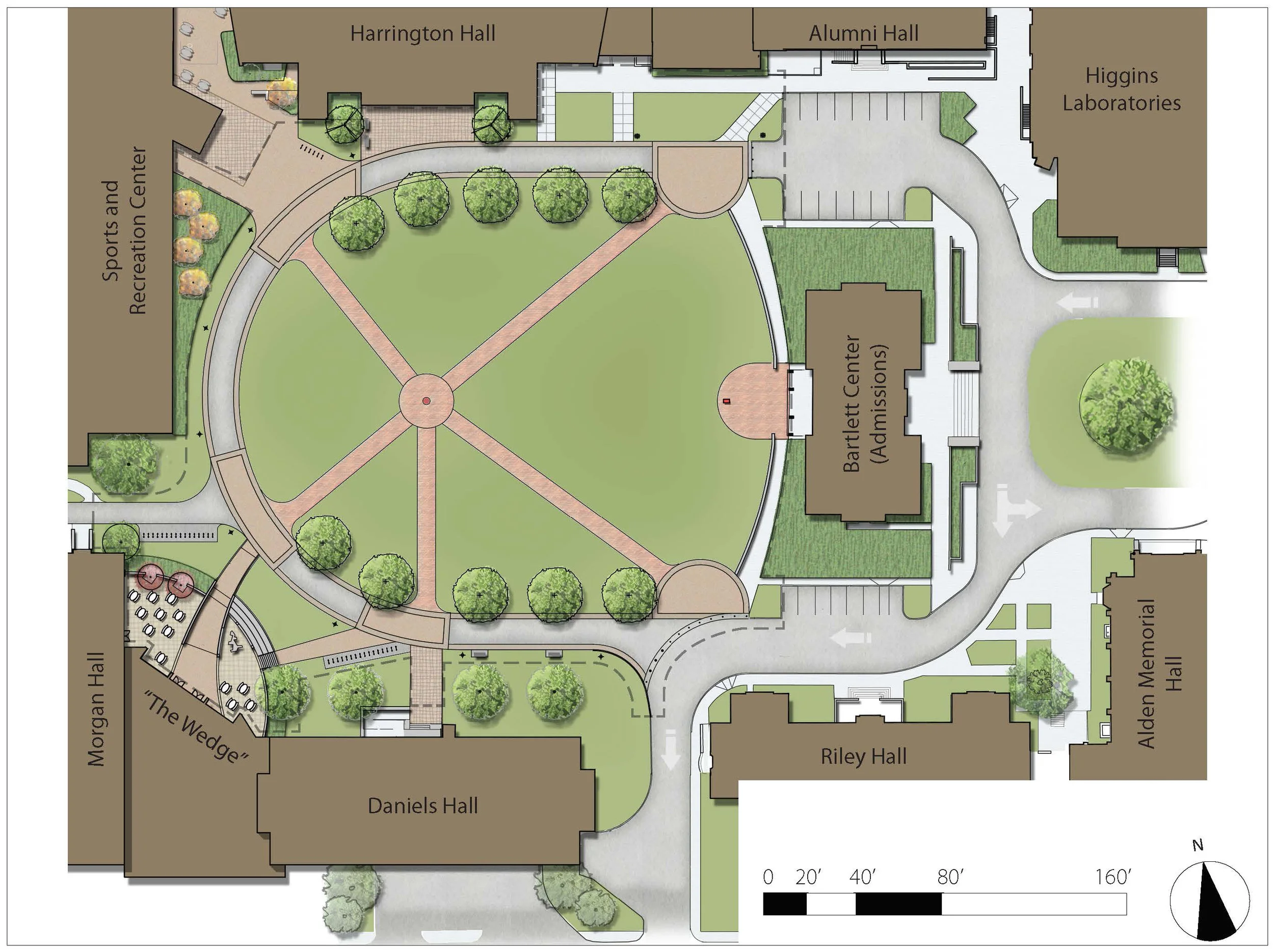 Campus Quad and Dining Wedge Site Plan
