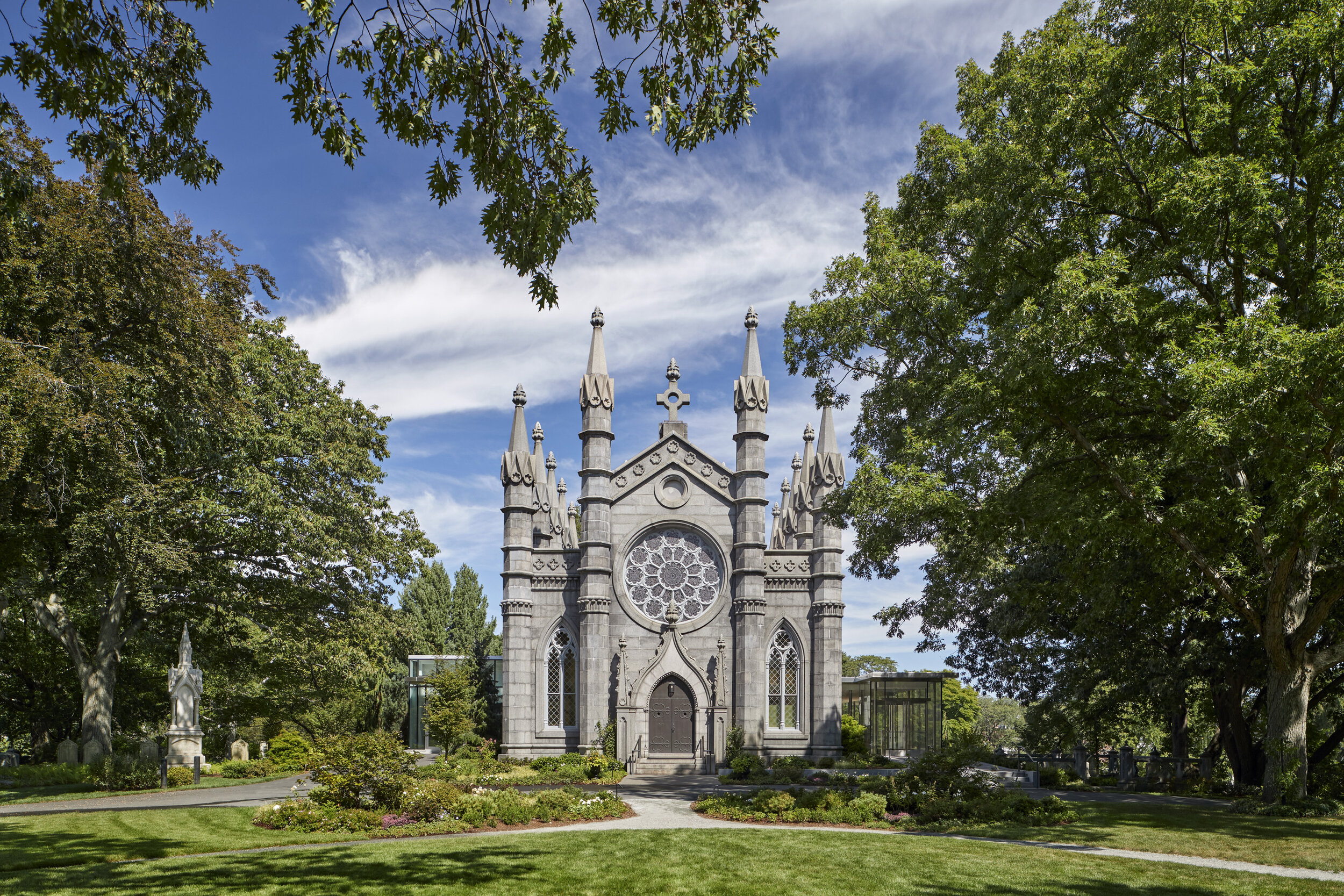  Mount Auburn Cemetery Bigelow Chapel Entry (Photo by Robert Benson) 