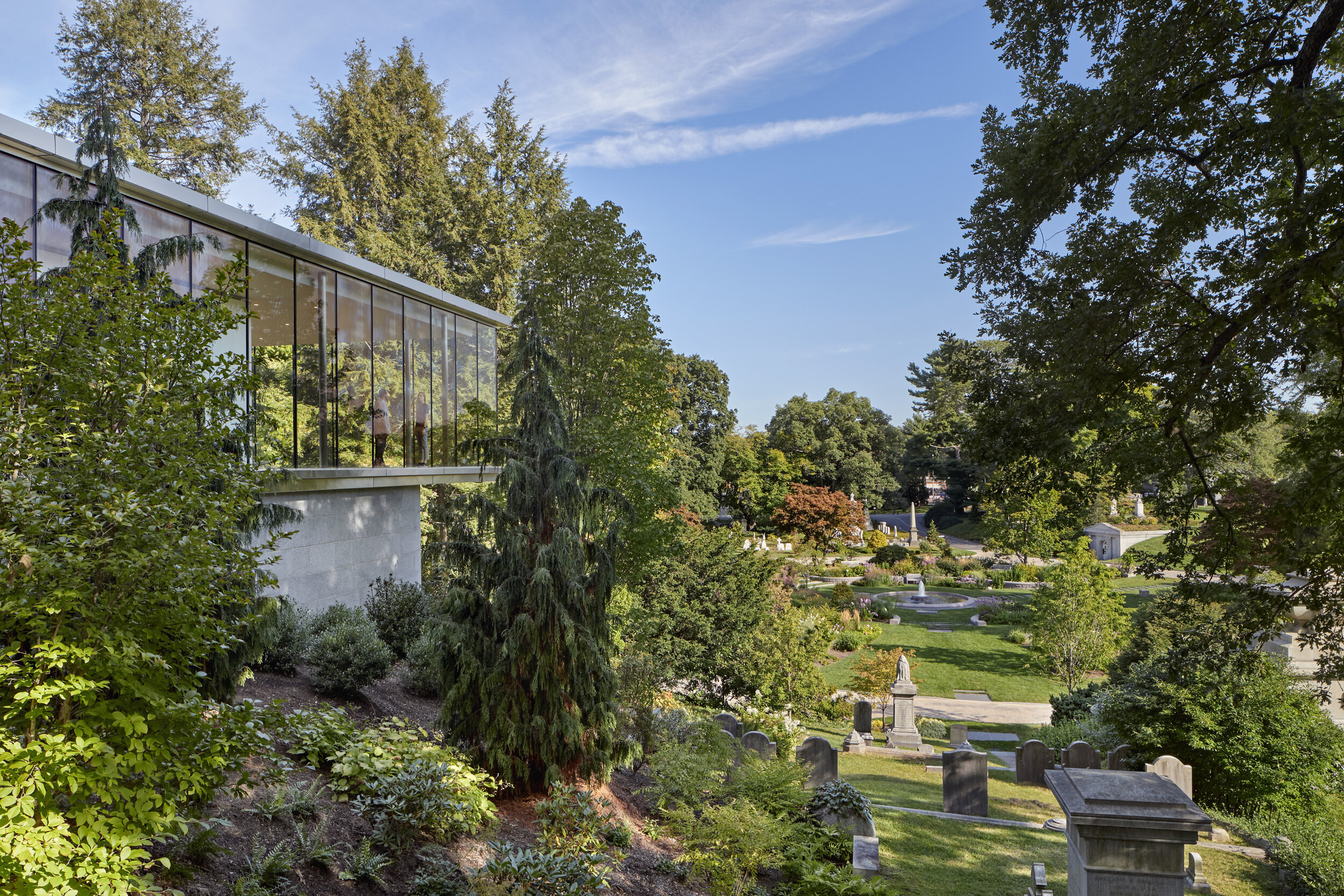  View of Asa Gray Garden from Bigelow Chapel (Photo by Ed Wonsek) 