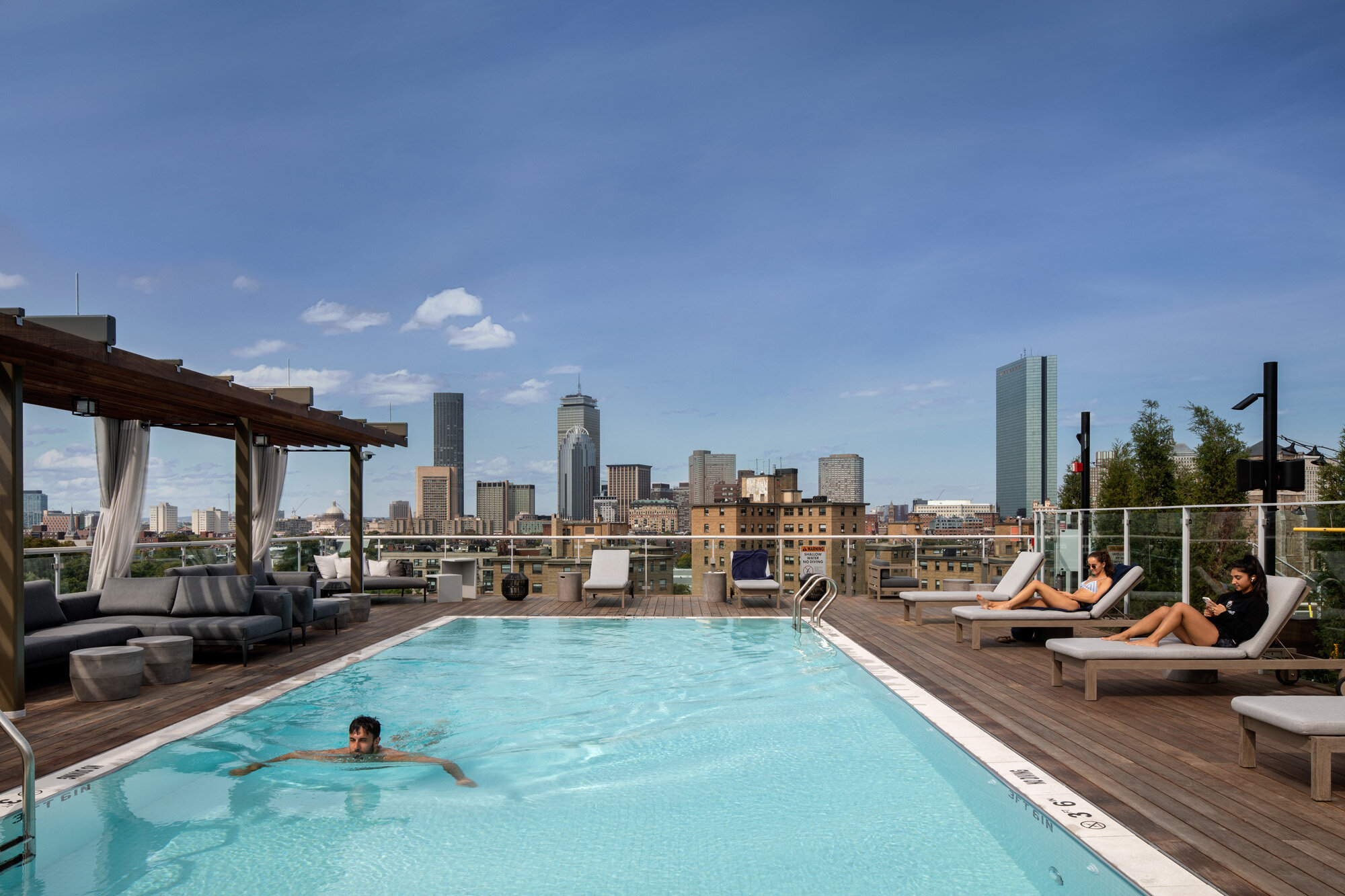 The Smith rooftop pool (photo by Ed Wonsek)