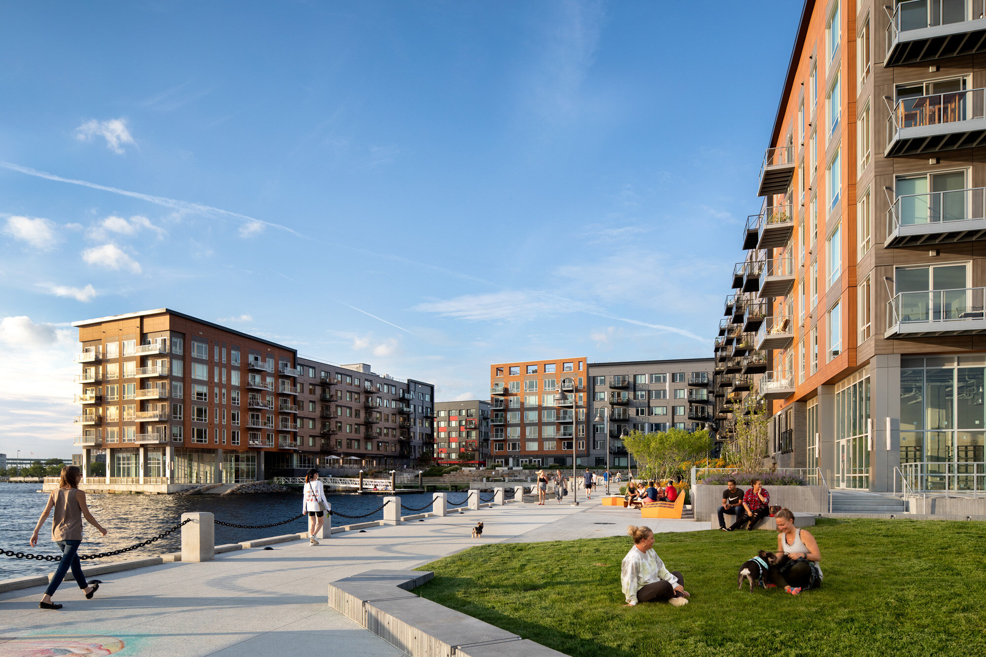  New Civic Lawn at Clippership Wharf Phase 2 (Photo by Ed Wonsek) 