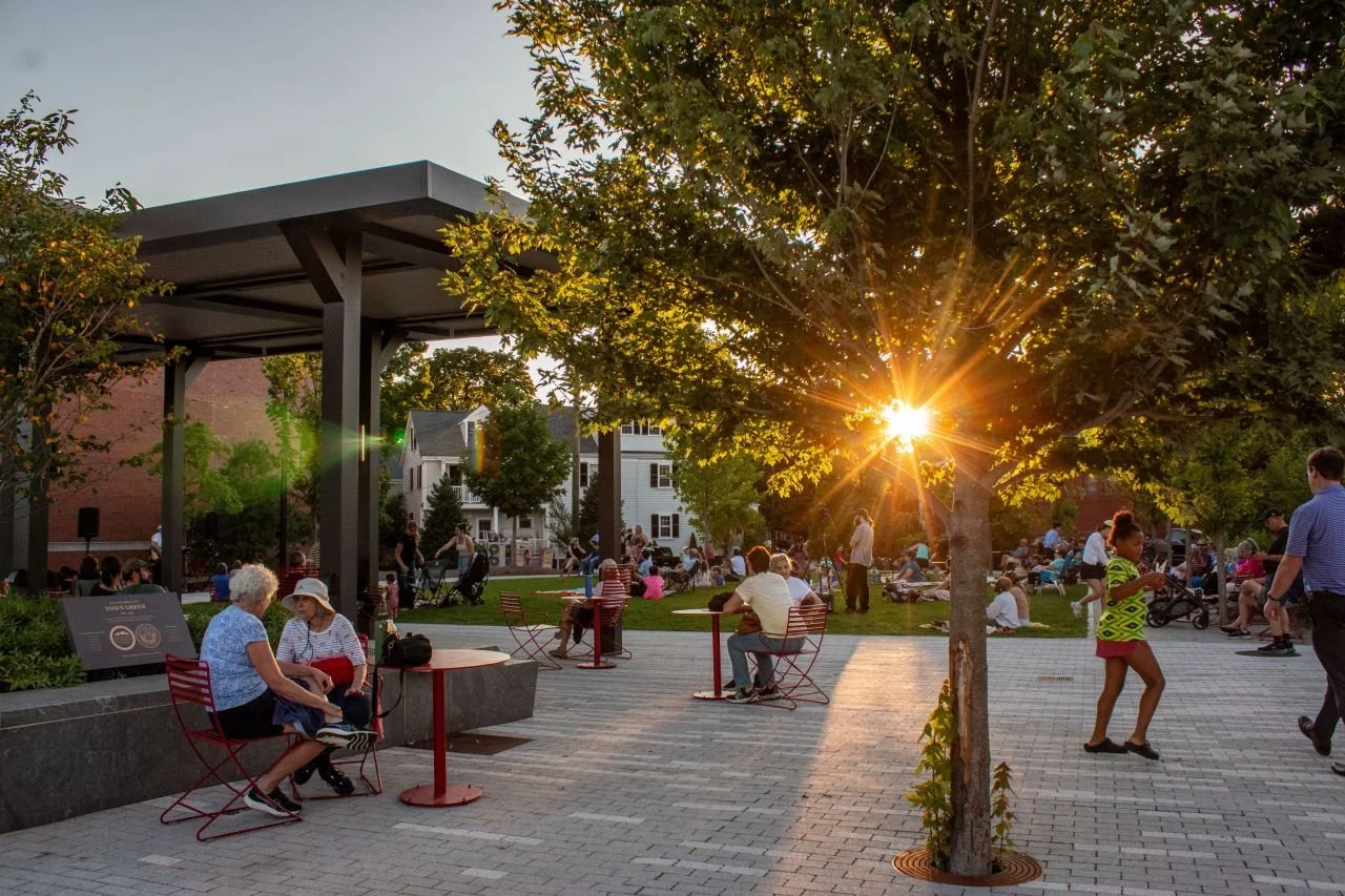 Dedham Town Green Gives New Life to Former Civic Site
