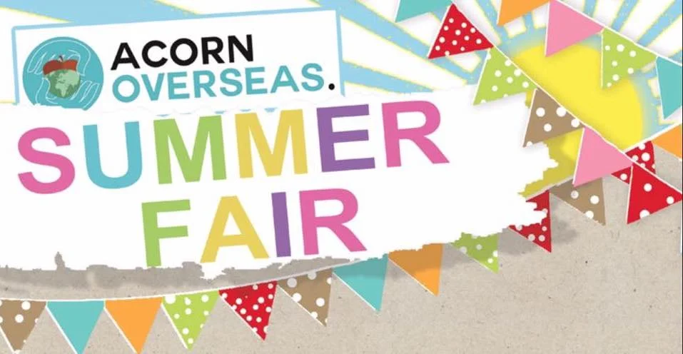 Last year we had a blast, so lets do it all over again!! Jumble, Small Brands, Tea, Cakes, Coffee, Ice Cream. To hold a stall, please email natasha@acornoverseas.com Please contact us in advance for donations of Raffle prizes and jumble.