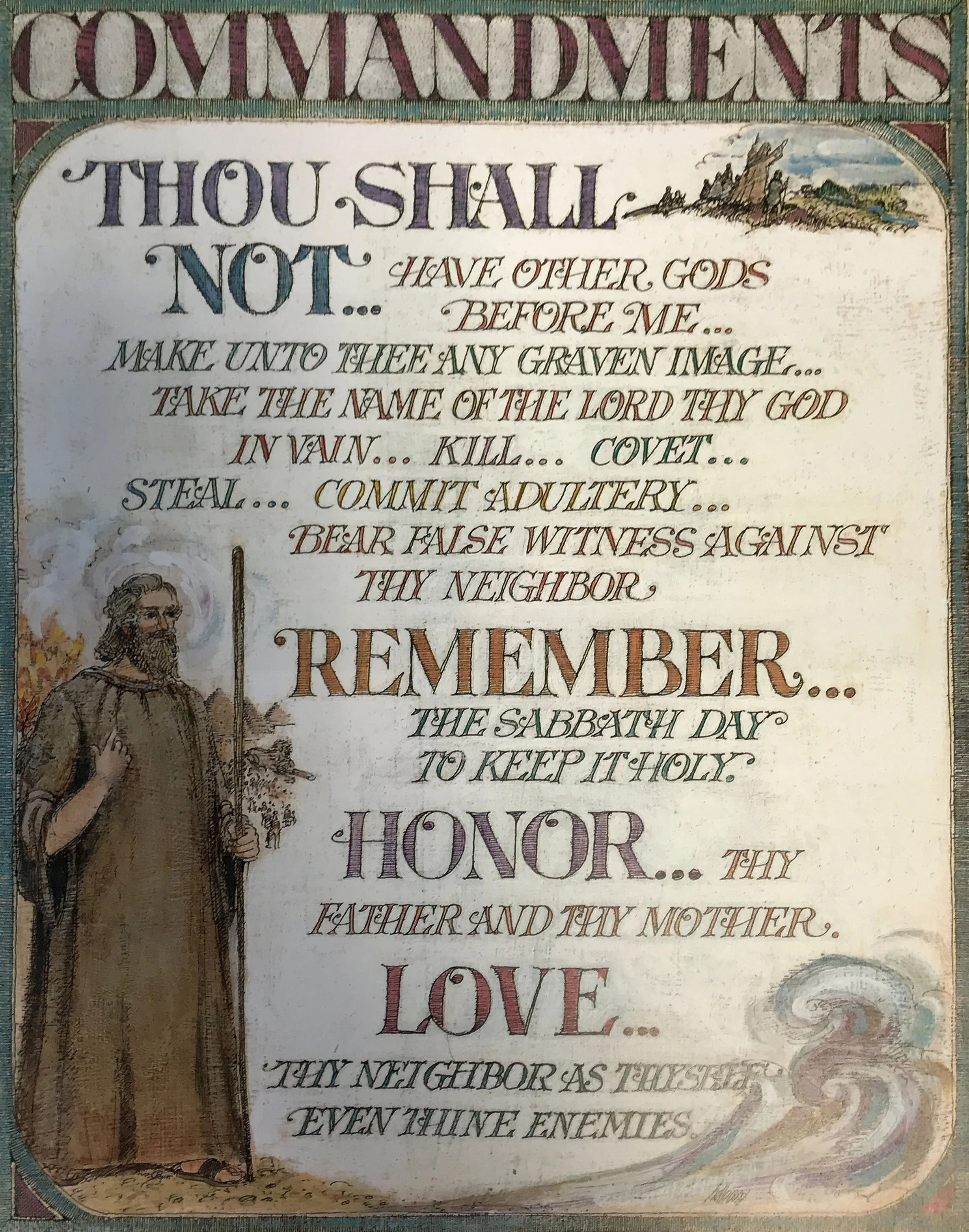Commandments (PRINT ONLY) — Bob Holloway Studio