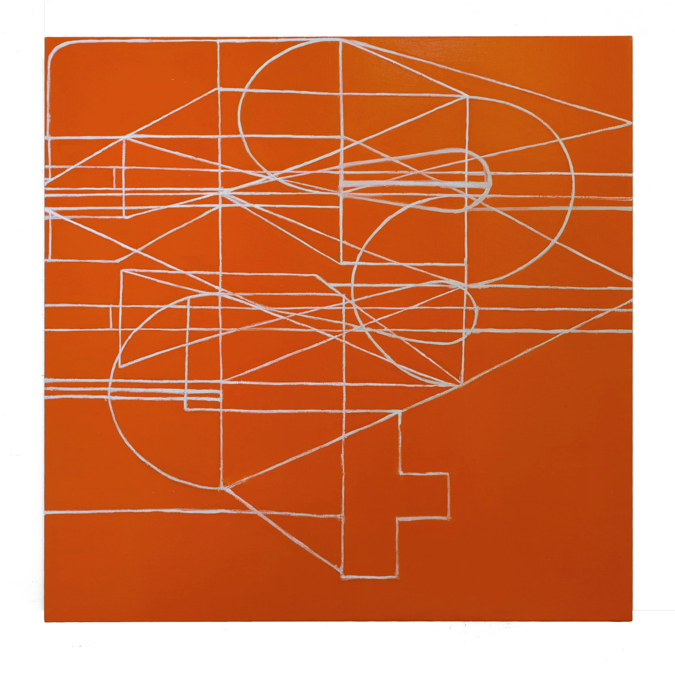 "Cinnabar" 2015 (Oil on linen, 70 x 70 in / 178 x 178 cm)