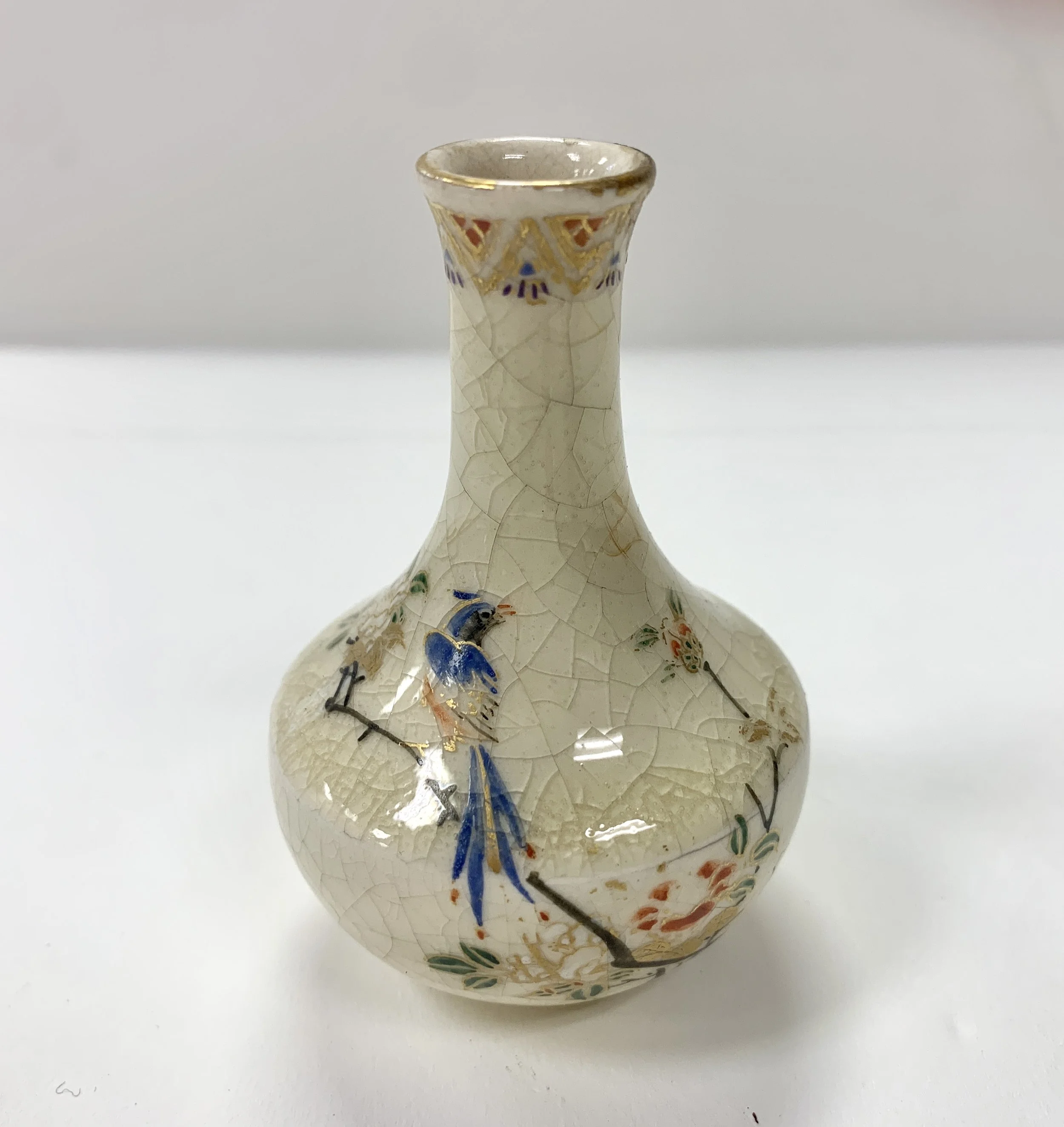Japanese Pheasant Bud Vase