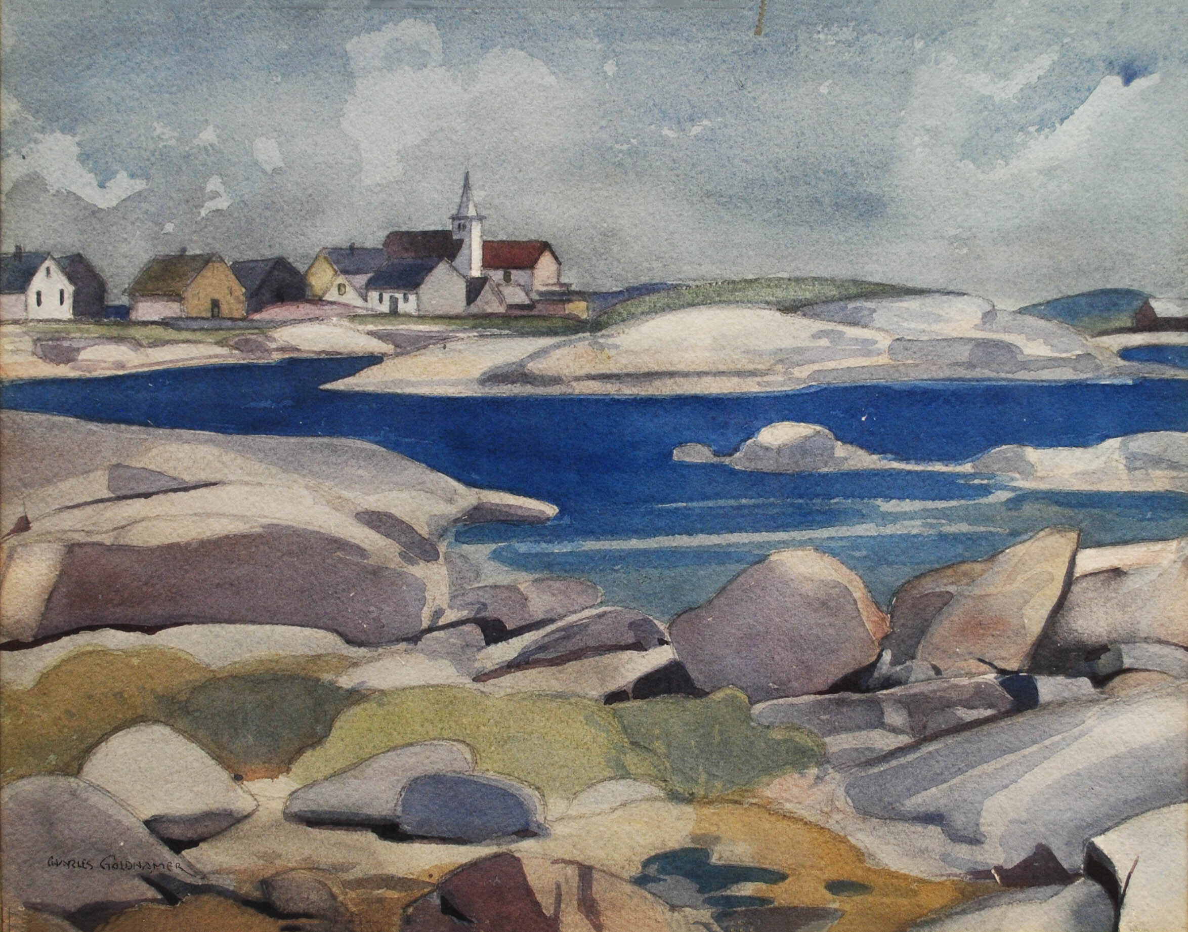 Charles Goldhamer - Untitled Maritime Village