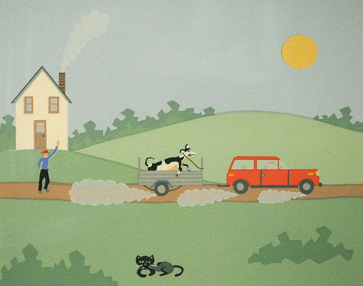 Robert Emile Fortin, #3,-Vite-a-la-Maison,-Quick-to-Mai,-6.5x8,-silkscreen,-1987,-$125; Main Vault-Left.jpg