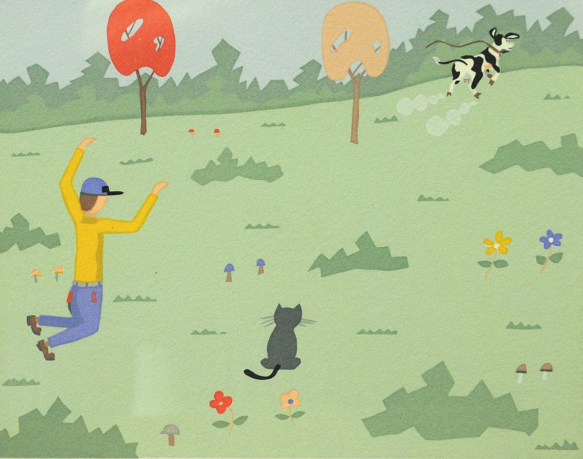 Robert Emile Fortin, #6,-Reviens-Josephine!,-Come-Back-Josephine!-6.5x8,-silkscreen,-1987,-$125;Main Vault-Left.jpg